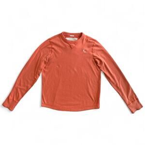 Abercrombie & Fitch Orange Muscle Sweatshirt - Large - Moose Emblem - VGC